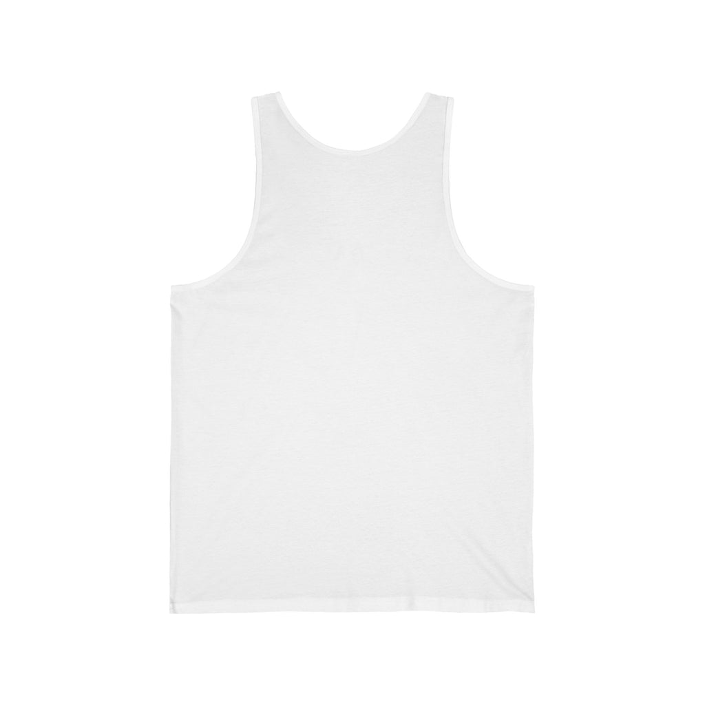Minimal Atlas Logo Tank Top — Lightweight White Jersey Tank