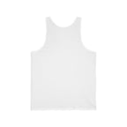 Minimal Atlas Logo Tank Top — Lightweight White Jersey Tank