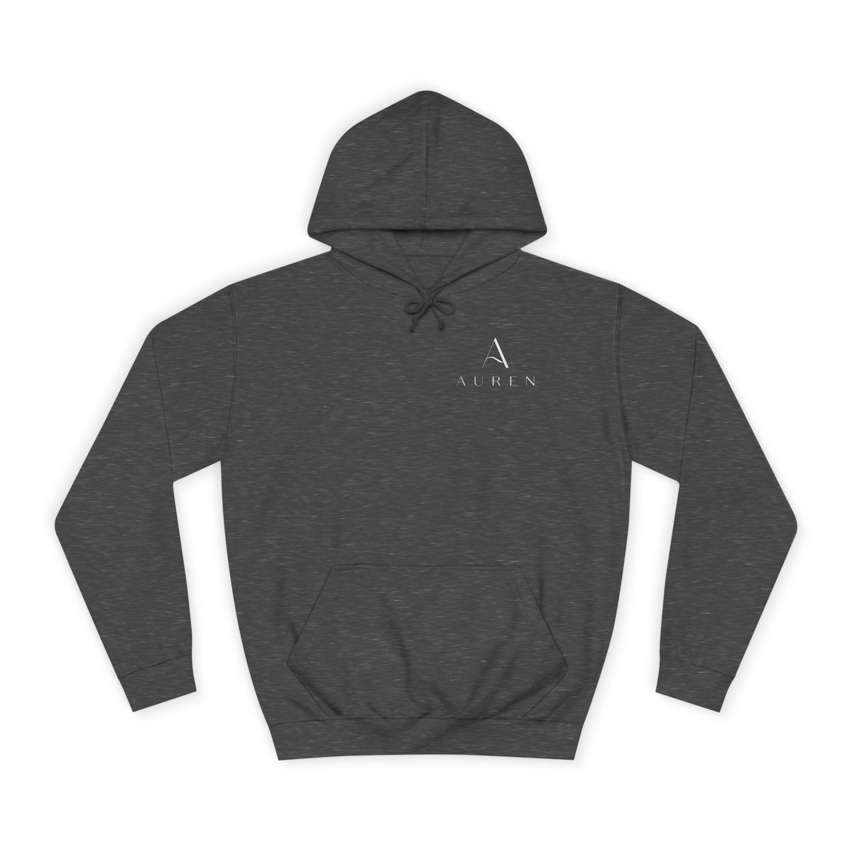 Minimalist Arrow College Hoodie — Subtle Campus Logo Pullover