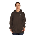 Minimalist Arrow College Hoodie — Subtle Campus Logo Pullover
