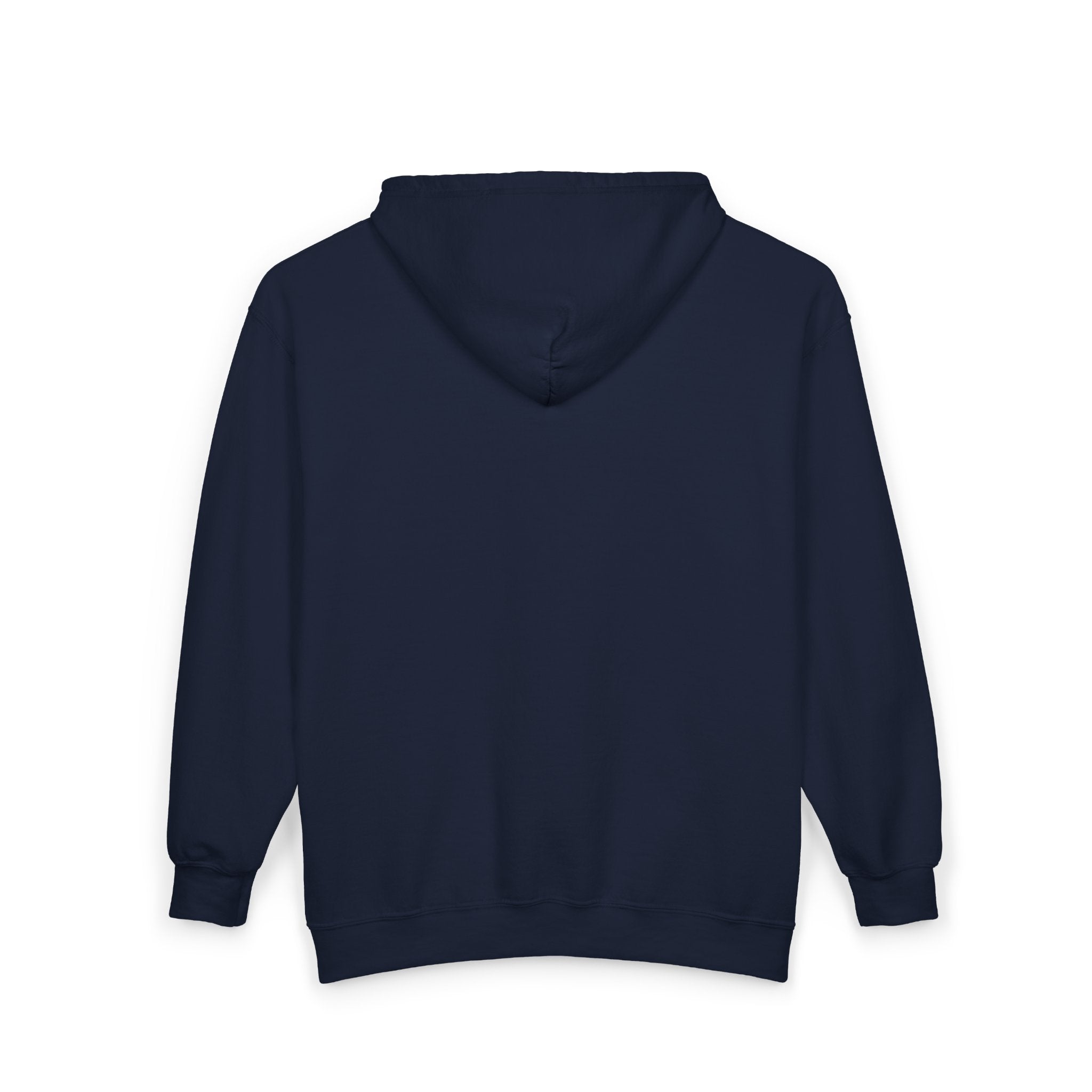 Auren Logo Zip Hoodie — Minimal Black Full-Zip Hooded Sweatshirt