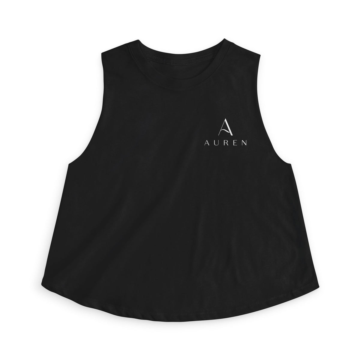 Women’s Crop Tank Top — Minimal Monogram 'A' Casual Summer Top
