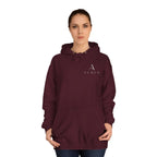 Minimalist Arrow College Hoodie — Subtle Campus Logo Pullover