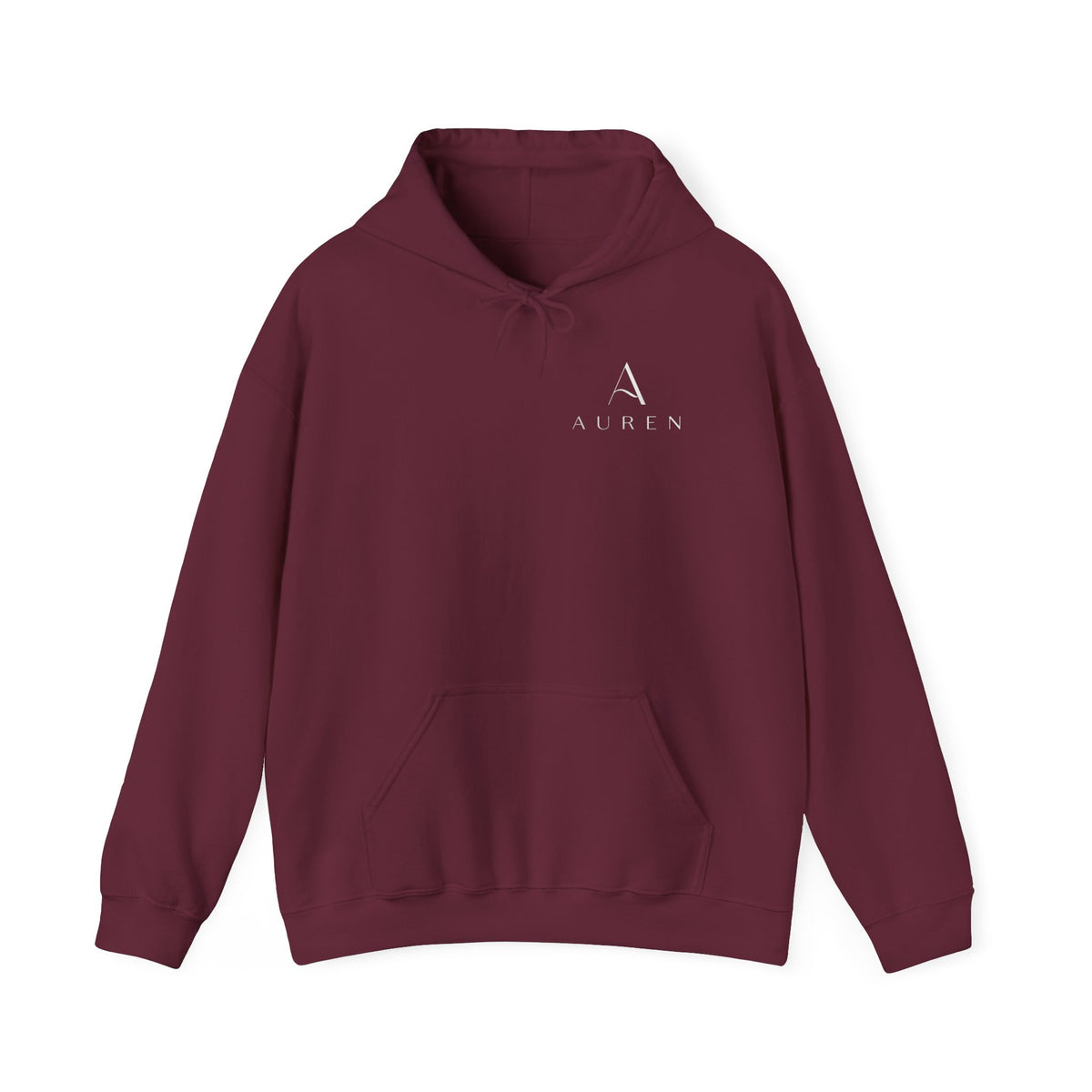 Minimalist 'Auren' Logo Hoodie – Small Chest Monogram Pullover