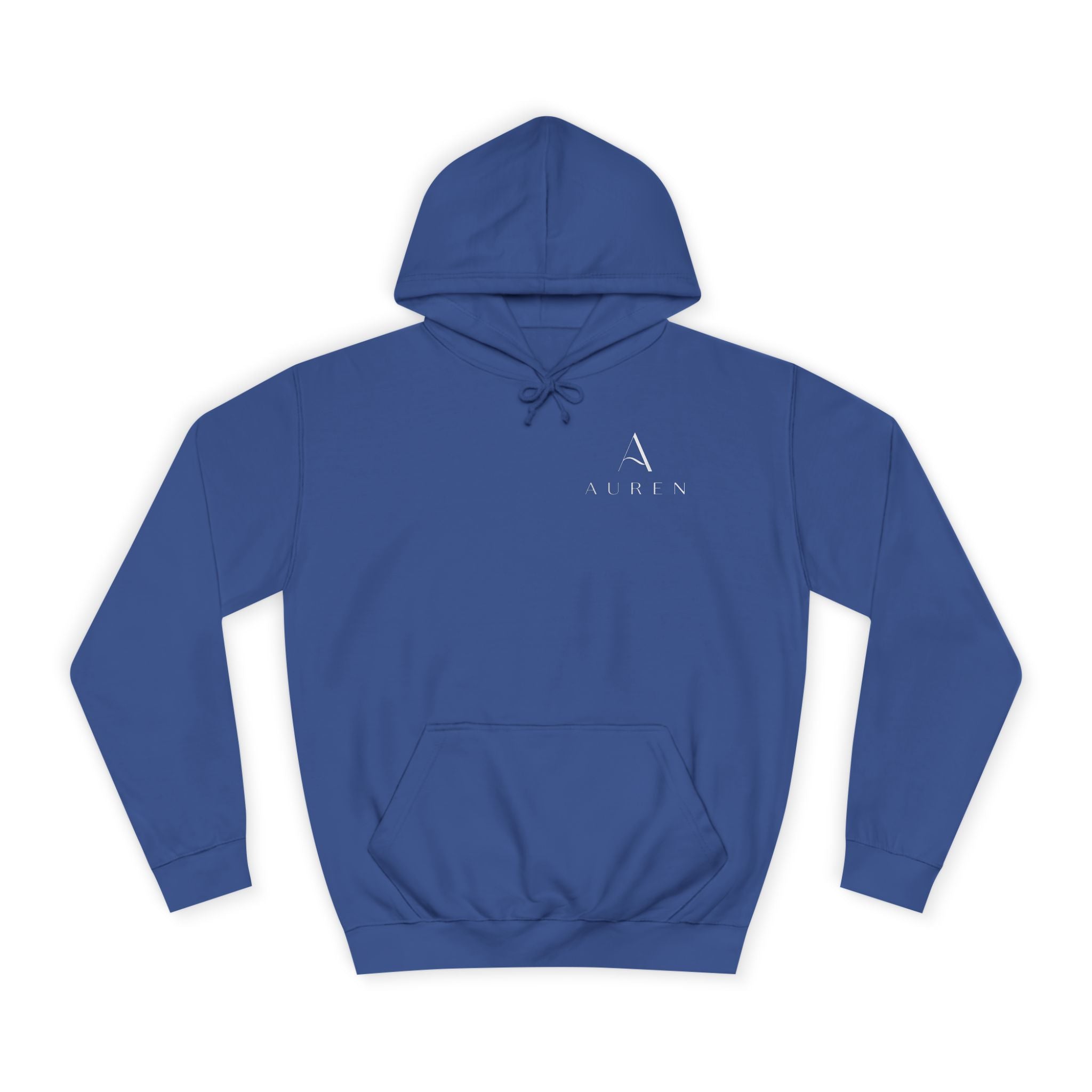Minimalist Arrow College Hoodie — Subtle Campus Logo Pullover