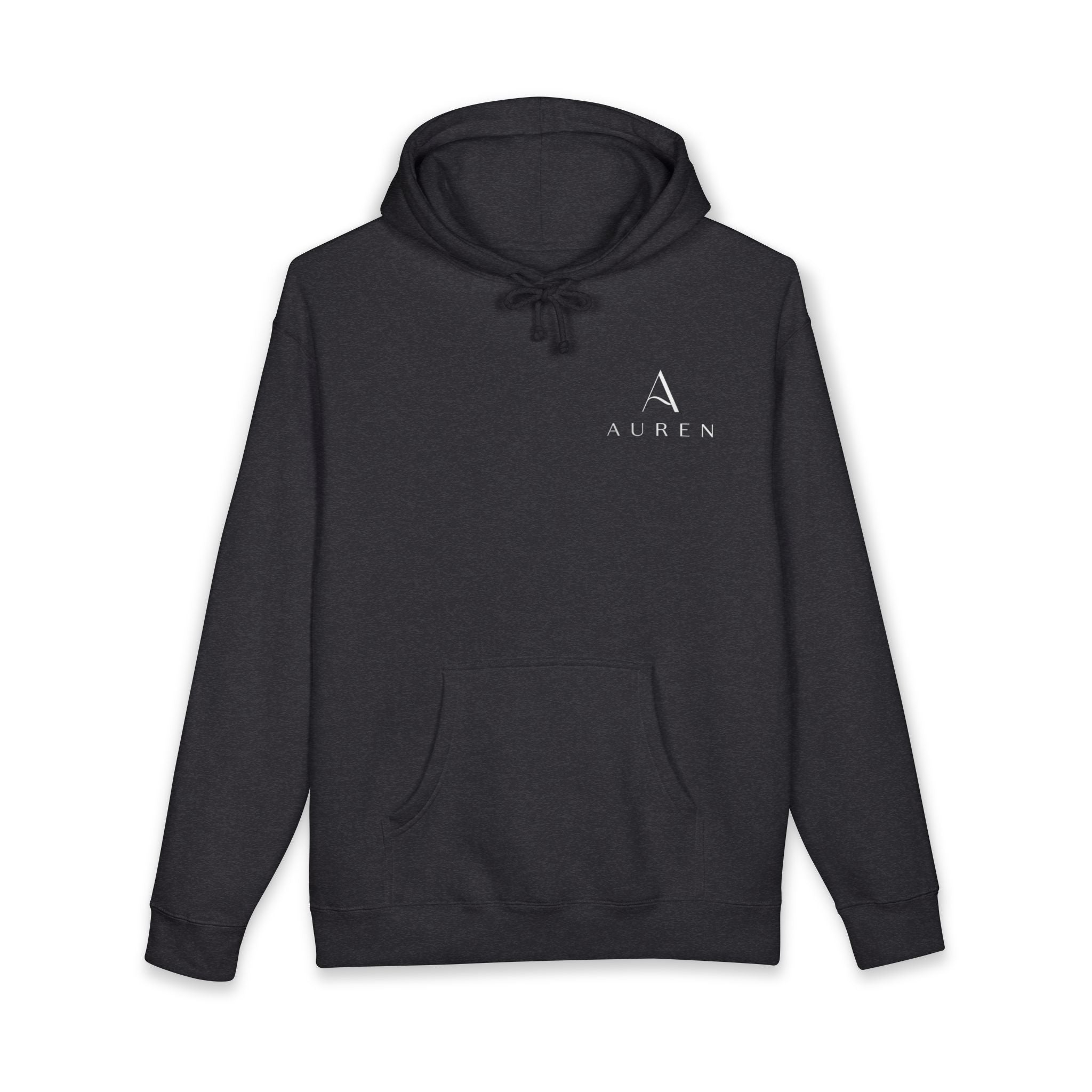 Auren Minimal Logo Hoodie — Women's Brown Cozy Pullover
