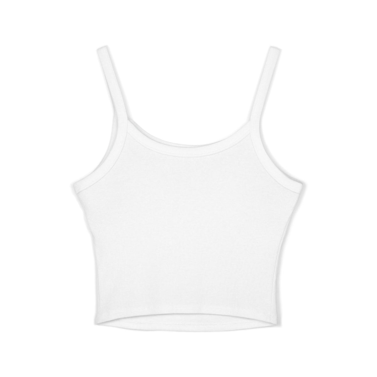 Auren Minimal Logo Tank Top — Women's Spaghetti Strap Crop