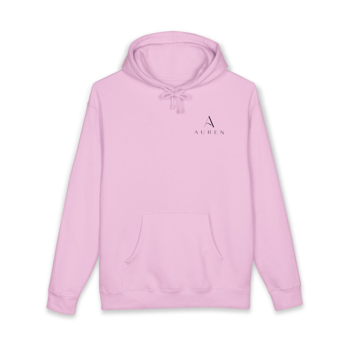 Auren Minimal Logo Hoodie — Women's Brown Cozy Pullover
