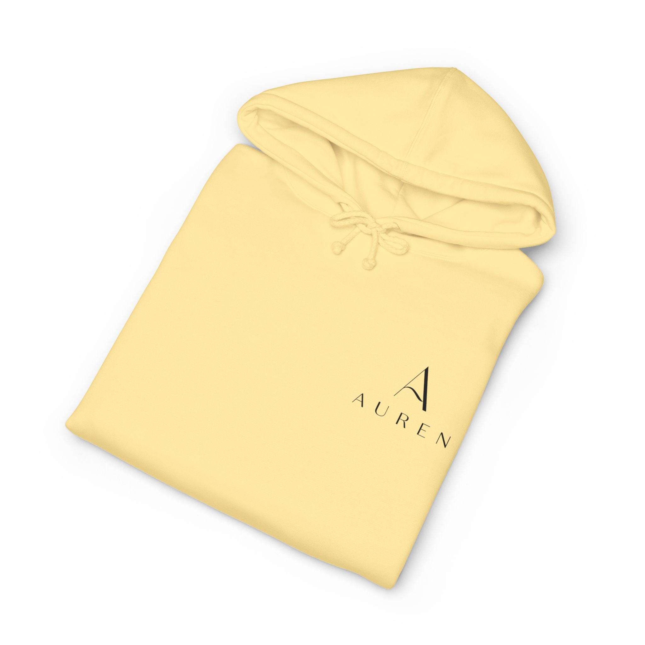 Auren Minimal Logo Hoodie — Women's Brown Cozy Pullover