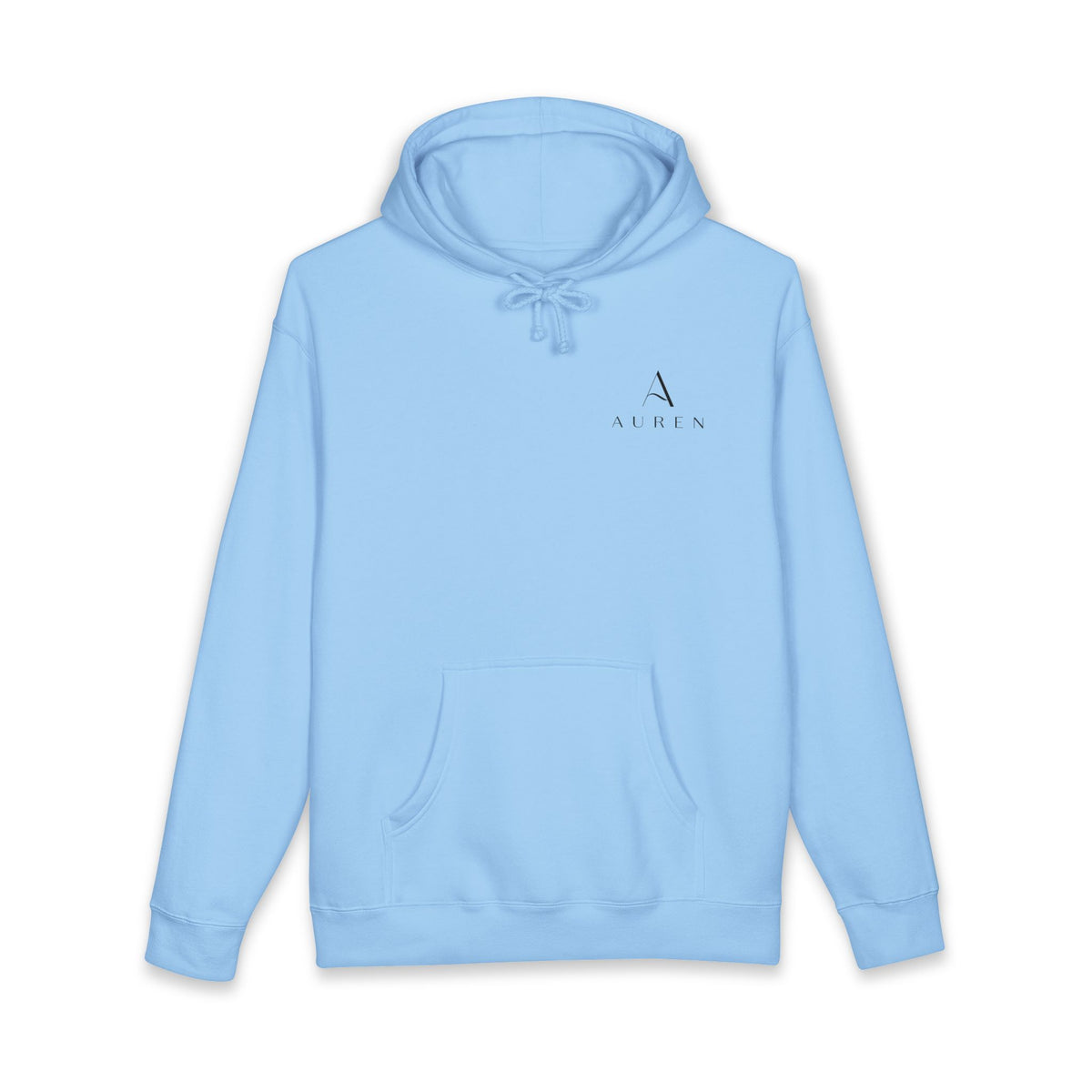Auren Minimal Logo Hoodie — Women's Brown Cozy Pullover
